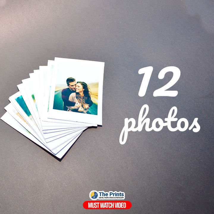 12 Customized Photo Print - Polaroid Photo for Home Wall Decoration - with Digital High Quality Resolution - your Photo Print - Size 2x3 - THE PRINT