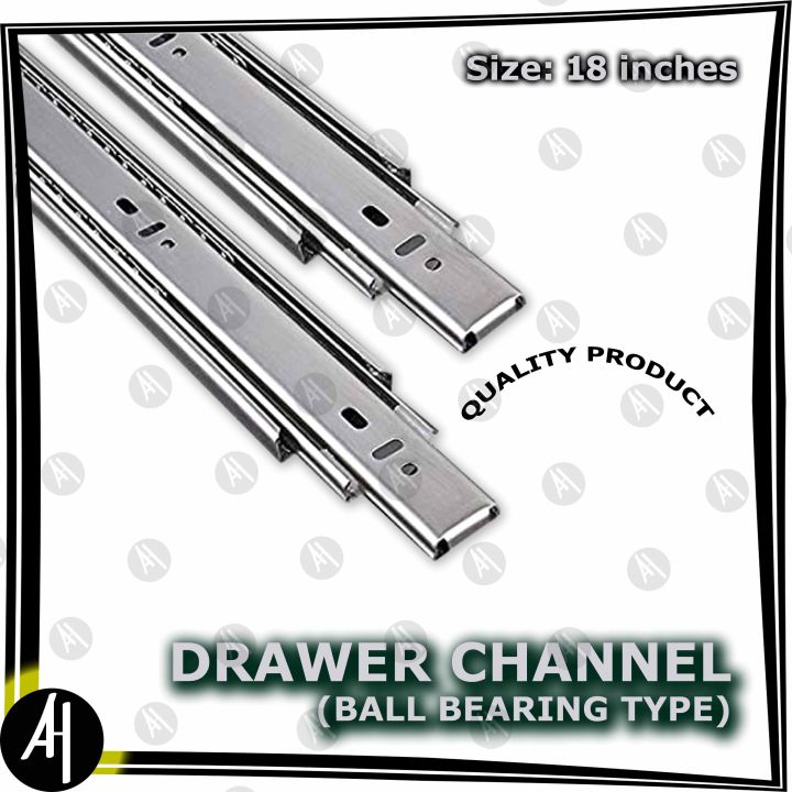 Drawer Channel - 18" - Ball Bearing Type
