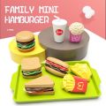 Happy Little Chef Kitchen Toys Play House Mini Burger And Fries Set Food Toys. 