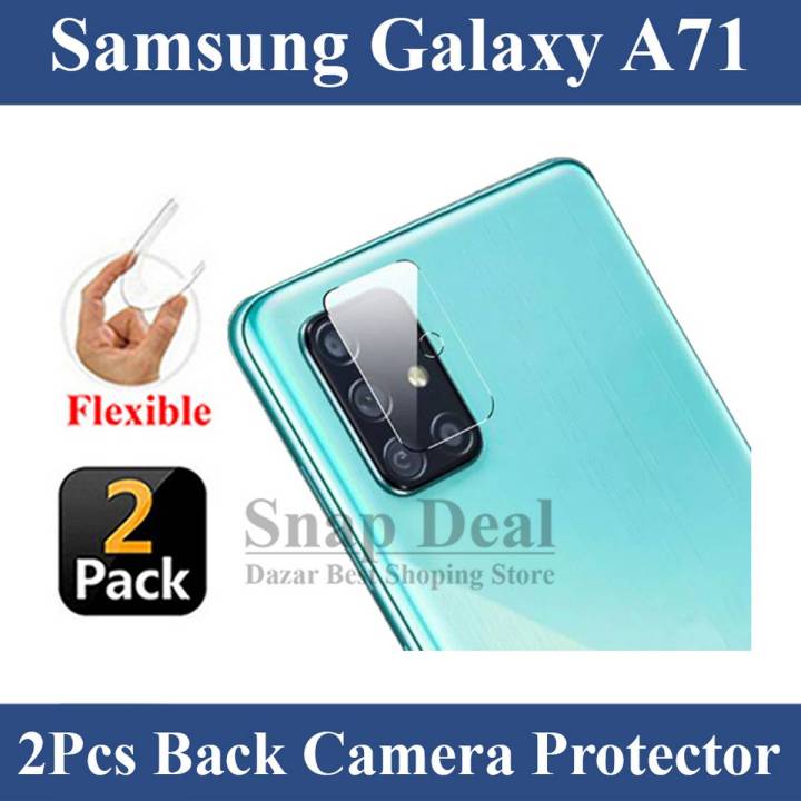 Samsung Galaxy A71 9H Gorilla Flexible Back Camera Lens Protector - Pack of 2