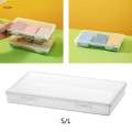 Picture Storage Box with Lid Clear Dustproof Wear Resistance Craft Keeper Photo Box for Stamps 410ml. 