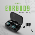 OPPO M10 Pro Earbuds Bluetooth 5.1 Touch Control Wireless Stereo Earphones LED Display Headset Waterproof 9D Hifi Quality, 3500mAh Charging Box0. 