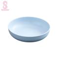 Dinner Plate Solid Color Food Plate Home Anti-Slip Base Dinner Dish. 