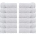 Hand Towels Washcloths Luxury Cotton Hotel Spa Bathroom Face Towel 12 Pack White. 