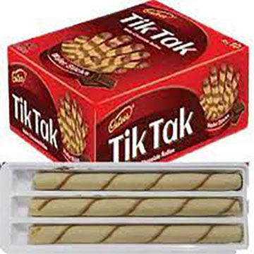 Tik Tak Wafer Sticks Chocolate Rollies  15pcs