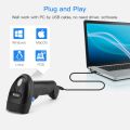 Portable wired 2D Barcode Scanner Reader Handheld Bluetooth QR Code Scanner 1D Barcode Reader for PDF417. 