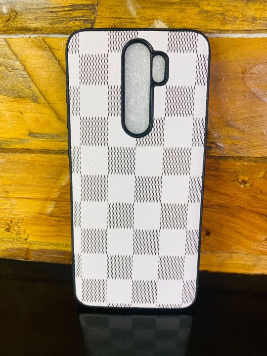 Redmi Note 8 Pro Fashion Texture Grid Leather Back Cover