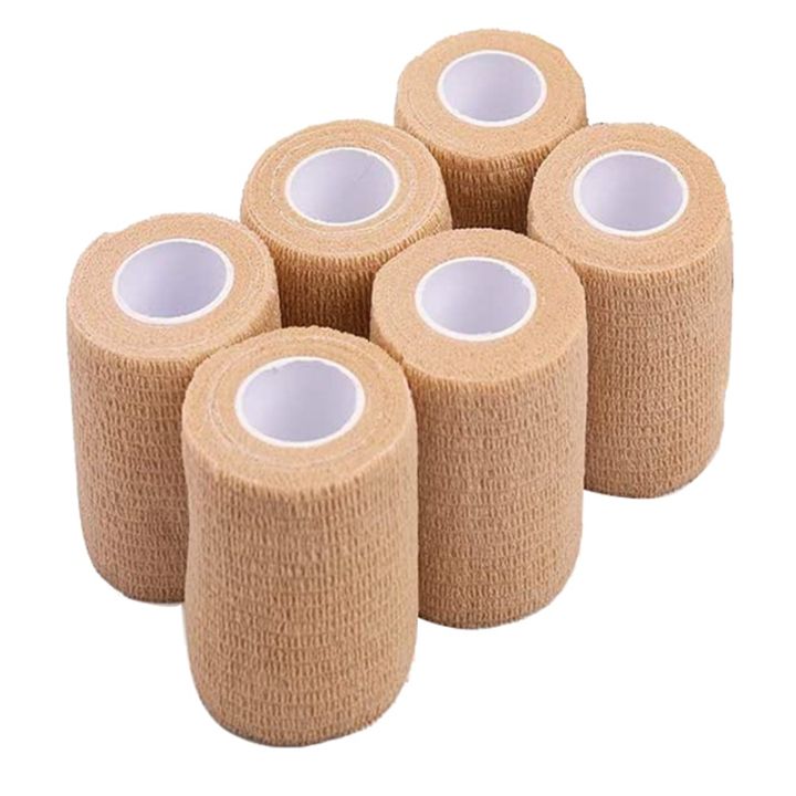 6 Packs Self Adhesive Cohesive Bandage, 10X450cm, Self Adherent Wrap, Non Woven Bandage Wrap