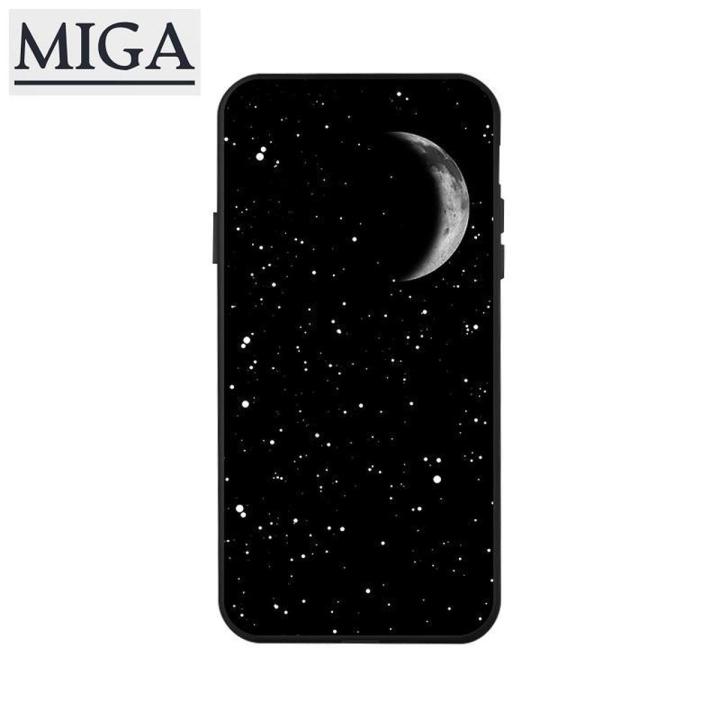 【 Miga Plaza 】 Black Painted Phone Case For Oppo A7 CPH1901 6.2 inch Simple Fashion Painted Protection Soft TPU Full Back Cover