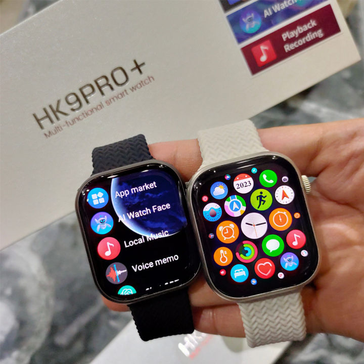 HK9 Pro Plus Smart Watch - 24 Hrs Always on Amoled Display | 45mm With AI ChatGPT (New Version) | Series 9 - Smartwatch - With 24 hours Always On & Super AMOLED Display, 2 GB
