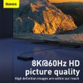 Baseus 8K HDMI Cable 2.1, 48Gbps Ultra High Speed Braided HDMI Cable, 8K@60Hz 4K@120Hz, Compatible with Computer Projector/ PS5/Xbox Series X /HDTV - 1M/2M. 