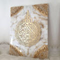 RESIN ART TRANSPARENT STICKERS (GOLD & BLACK). 