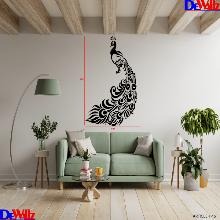 DeWallz%20Peacock%20Home%20Wall%20Art%20Decoration%20Vinyl%20Decal%20Sticker%20for%20Living%20Room%20-%20Image%203