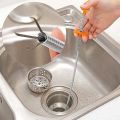Sink Wire Cleaning Hook - Metal Flexible Wire Brush Hand Sink Cleaning Hook Sewer Dredging Device - Drain Opener - Drain Clog Remover. 