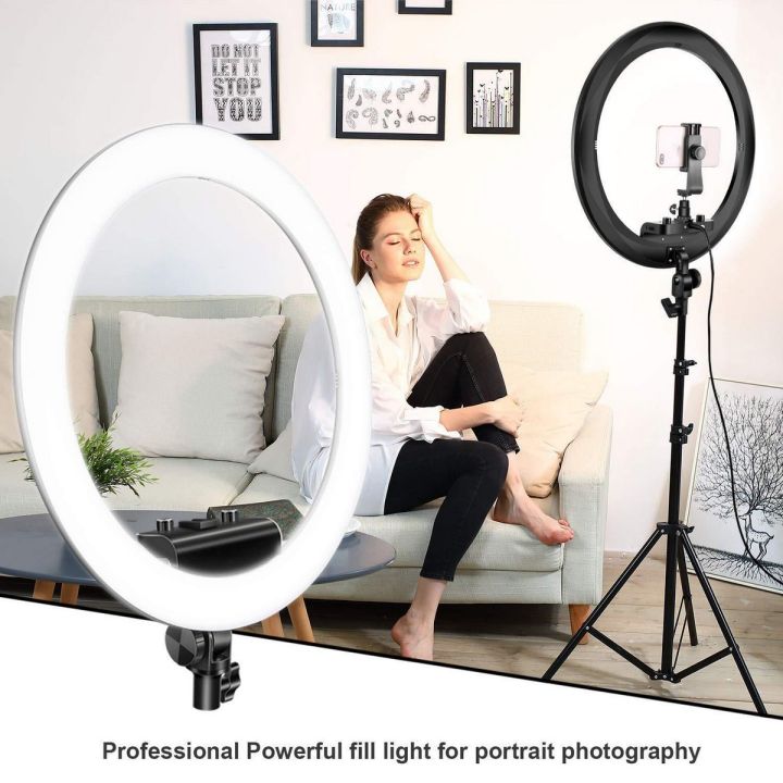 16cm Ring Light for Tiktok Led Selfie Ring Light with Long Tripod Stand 7ft , Mini Led Camera Light with Cell Phone Holder & 3 Light Mode, Led Circle Light for Tiktok, Vlog, Live Stream, Makeup
