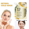 Retinol Gold Mask Deep Moisturizing Brightening Anti-aging Lifting Oil Tear-off Wrinkle Shrink Mud Mask Firming Control Facial 100ML. 