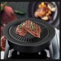 Smokeless Barbecue Grill Pan Gas Household Non-Stick Gas Stove Plate Electric Stove Baking Tray BBQ Grill Barbecue Tools. 