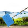 Multifunction 180° Adjustable Sponge Cleaning Brush Telescopic Double-Sided Fish Cleaning Brush Long Handle Window Algae Scraper For Aquarium. 