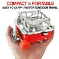 Foldable Camping Stove, Portable Hiking Stoves Easy Cleaning Non Slip Simple Operation Stable Electronic Ignition Device for Fishing. 