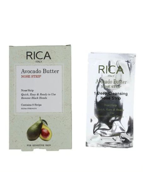 Rica Avocado Butter Nose Strip for Sensitive Skin 8 Strips