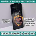 TECNO CAMMON 18 CAMMON 18T CAMMON 18P Curve SUPER OG Gorilla HD+ Glass Full Edge to Edge Tempered Screen Protector Premium Quality. 