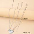 2 Pcs/Set Brother Sister Matching Necklace Stainless Steel Heart Puzzle Pendant Necklaces Family Jewelry Gifts. 