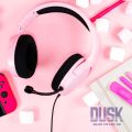 STEALTH PANTHER Over Ear Gaming Headset with Flexible Mic - Blush. 