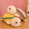 Cute cartoon watermelon turtle doll plush toy rag doll boyfriend sleep with pillow to send girl gifts. 