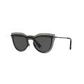 Valentino Sunglasses Cat Eye Metal Gunmetal Frame Grey Lenses-VA2018-303987-33. 