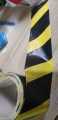 Cross Caution Tape 100 Meter X 3" Roll YELLOW TAPE Non-Adhesive Barricade Tape / safety Barrier / Construction Area / Warning. 
