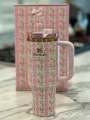 40 oz Stainless Steel Insulated Tumbler 1200Ml with Lid & Straw – Double Wall Thermal Travel Mug for Hot & Cold Drinks...eh Stanley x LoveShackFancy limited edition collection. 