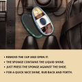 WBM Shoe Shining Sponge - Brown  Instant Shine Polish with Liquid- 11ML. 