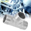 Allinit T Shaped Connector G1in Male Thread Stainless Steel Tee Adapter Hardware Pipe GP. 
