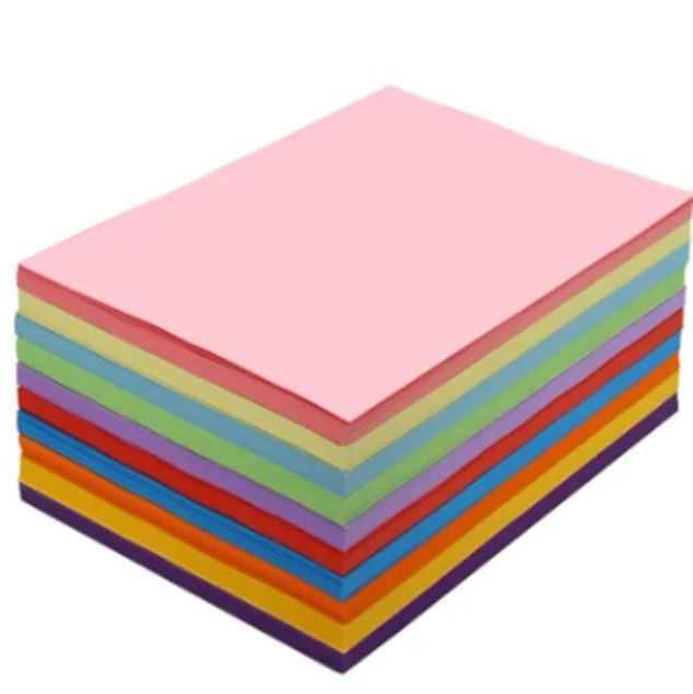100 pcs Computer Color Paper - A4 Size Sheets - Multicolor - 10 ...