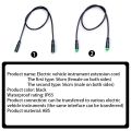 Electric Bicycle Ebike 5 Pin Male to Male Display Extension Cable Connector for Bafang Mid Motor BBS01/BBS02/BBSHD. 