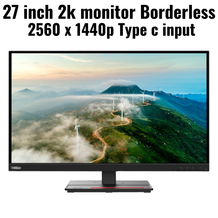 Lenovo 27 inch 2k monitor  2560 x 1440p  Type c Input  WLED , IPS  HDMI  DP  USB 3.0