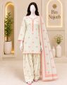 Bin Najeeb Women’s 3 Piece Embroidered Suit – Kurti, Trouser & Dupatta. 