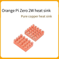 For OrangePi Zero 2W Pure Copper Heat Sink for OrangePi CPU Motherboard Cooling Multi-Functional Heat Sinks Durable. 