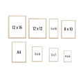 Single Rectangular Horizontal Minimalist Modern Customized Frames Characters Quotes Photo Wall Decoration Photo Frame Wall Art Hanging Home Decoration Picture Gallery for Living Room Study Room. 