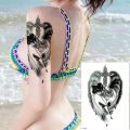 【The road to happiness Store】temporary tattoo sheet tatoo angel wing tattoos girl y thigh tattoo black sleeve tatto boys men decal. 