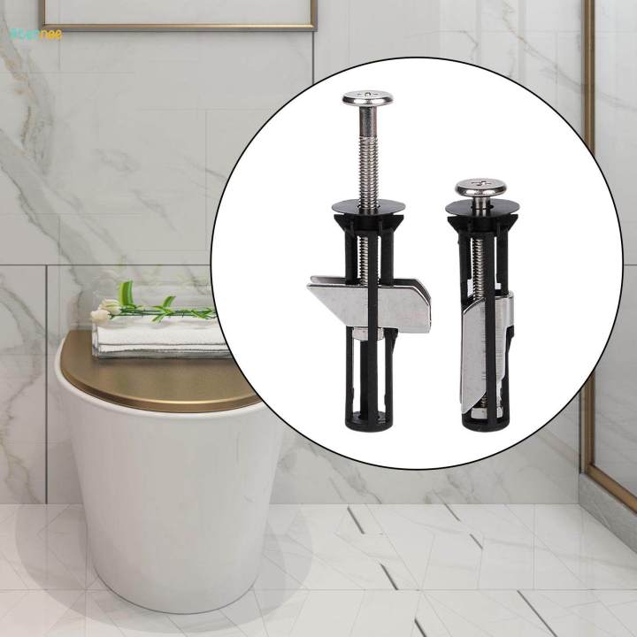 2x Toilet Seat Hinge Screws Professional Household Replacement Toilet Bolts