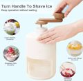 New shaved ice machine DIY home small manual ice crusher hand-shake ice sand hail ice ice breaker to make continuous sand ice. 