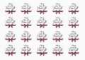 Free Gift Appreciation Promotional Stickers (1" / 1.5" / 2" Inch , 100 Labels). 