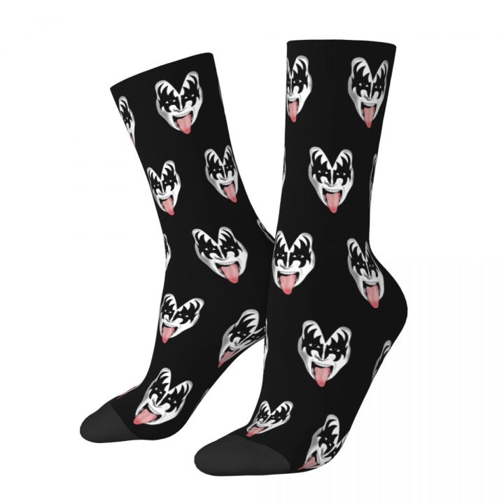 The Demon Kiss Band Gene Simmons Socks Men Women Funny Happy Socks Novelty Spring Summer Autumn Winter Stockings Gifts