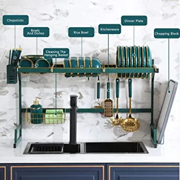 Kitchen%20Over%20Sink%20Dish%20Drying%20Utensil%20Rack%20for%20Kitchen%20Organizer%20Bartan%20Stand%20Dish%20Drainer%20Kitchen%20Rack%20(65cm/85cm)%20Green%20-%20Golden%20-%20Image%204