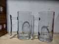 2 Pcs Plain Juice Mugs Transparent Glass 415ml. 