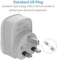USB Plug Adaptor PK with 2 USB Ports, TESSAN 1 Way USB Plug Wall Plug Adapter, USB Charger Plug PK, 3 in 1 Multi USB Plug Sockets. 
