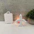 Flexible Candle mold Non-toxic Resilient Silicone Silicone mold Lightweight Plaster mold for Travel Home décor Gifts Aviation enthusiasts Crafting workshops. 