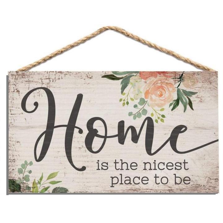 welcome home, sign ,hanging   wall decor hanging,home decor size 8 x 5 inch