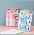 Cute Colored 7 Pcs Ink Pens With 1 Ink Remover Including Ink Cartridges, Fountain Pen Set For Girls & Boys, Smooth Writing School Stationery, Gift For Kids. 